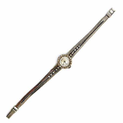 Montre Tissot - Montre de cocktail femme en or gris 18K sertie de diamants 58 Facettes REF24018-182