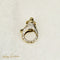 Collier Fermoir de collier en or jaune 14 carats et diamants 58 Facettes 2795