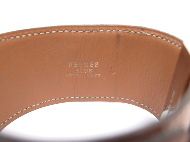 Bracelet vintage bracelet HERMES collier de chien medor en cuir camel 19-21cm 58 Facettes 273011