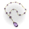 Collier Collier édouardien - Collier à perles d’améthyste Rose de France en or 14k 58 Facettes