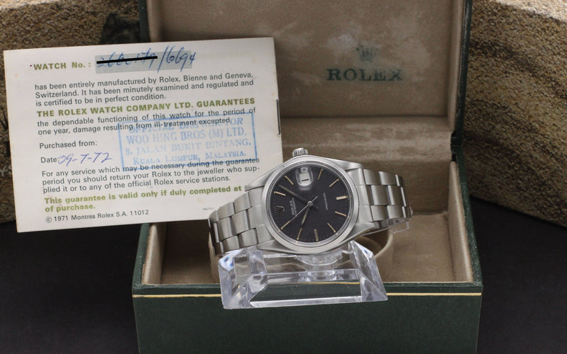 Montre Rolex Oyster Precision 6694 - Montre en acier, cadran lin gris-violet (1972) 58 Facettes ROL/OPR/156