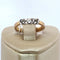 Bague 54 Bague trois pierres en or jaune 18 carats 4,16 g 58 Facettes 250154