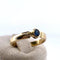 Bague 52 Bague saphir en or jaune 18 carats, taille 52 58 Facettes 250150