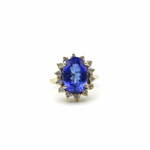 Bague LeVian - Bague halo tanzanite et diamants en or 14K 58 Facettes