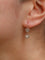 Boucles d'oreilles Dormeuses anciennes en or 18 carats, platine et diamants taille rose 58 Facettes 744