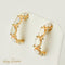 Boucles d'oreilles Boucles d’oreilles vintage en or jaune 14 carats et opales 58 Facettes 2870