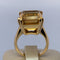 Bague 56 Bague citrine en or jaune 18K 12,23 g 58 Facettes 250073