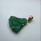 Pendentif Pendentif Bouddha rieur en jade en or jaune 14K 58 Facettes 250137
