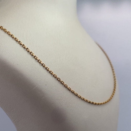 Collier Collier chaîne maille fine en or jaune 18K, 40 cm 58 Facettes 250110