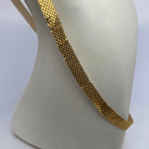 Collier Collier chaîne maille tressée en or jaune 18K, 40 cm 58 Facettes 250221