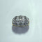Bague 57 Bague pavée de diamants 2,67 carats en or jaune 18 carats 58 Facettes 250214