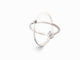 Bague 51 Gucci GG Running - Bague 7 mm en or blanc 18k et diamants, t51 58 Facettes 271885
