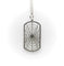 Collier Pendentif dog tag toile d’araignée en or blanc 18k et diamants, chaîne 14k 58 Facettes A2005C