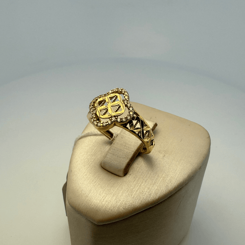 Bague 54.5 Bague Fleur de Vie ajourée en or jaune 18 carats 58 Facettes 250046