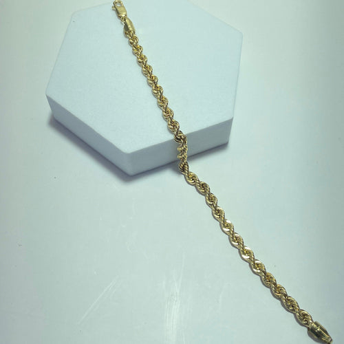 Bracelet Bracelet torsadé en or jaune 18 carats, 4,98 g 58 Facettes 250304