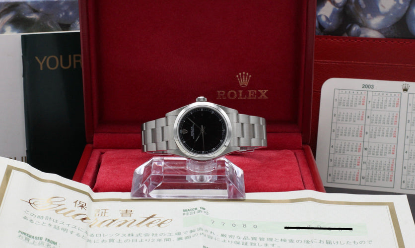 Montre Rolex Oyster Perpetual 31 - Montre acier réf. 77080 (2003) 58 Facettes ROL/OOP/161