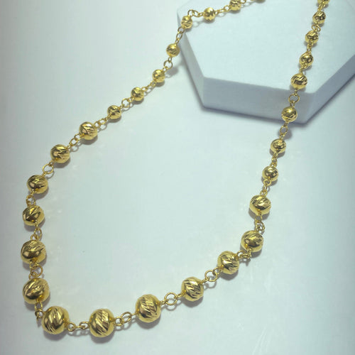 Collier Collier maille boule en or jaune 18K 22,84 g 58 Facettes 250306