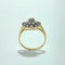 Bague 53 Bague en or jaune 18 carats avec améthyste, taille 53 58 Facettes 250230