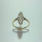 Bague 59 Bague marquise pavée en or jaune 18 carats et diamants 0,13 ct 58 Facettes 250278