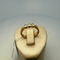 Bague 53.5 Bague 3 pierres en or jaune 18 carats 7,76 g 58 Facettes 250105