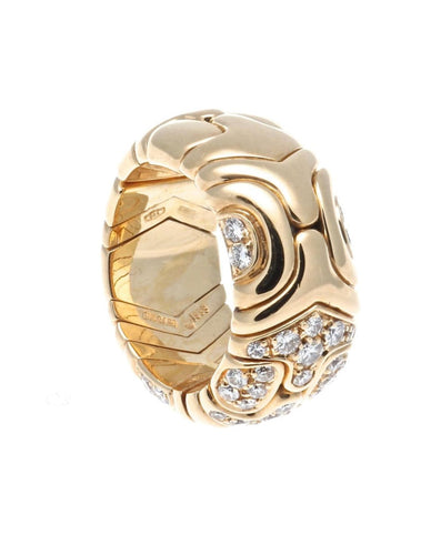 Bague Bvlgari Alveare - Bague bandeau en or jaune 18k et diamants 58 Facettes