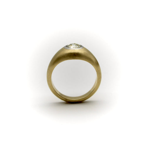 Bague Bague en or 18k avec diamant taille ancienne 0,78 ct 58 Facettes