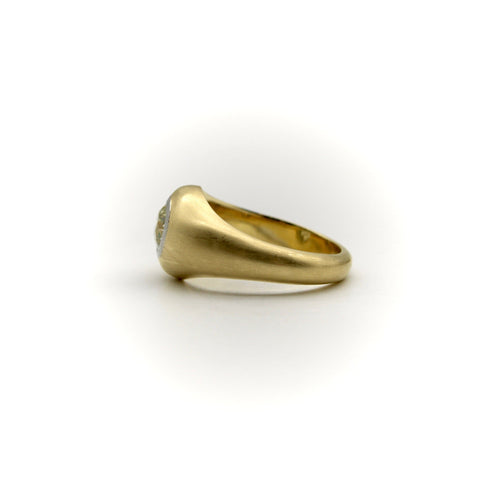 Bague Bague en or 18k avec diamant taille ancienne 0,78 ct 58 Facettes