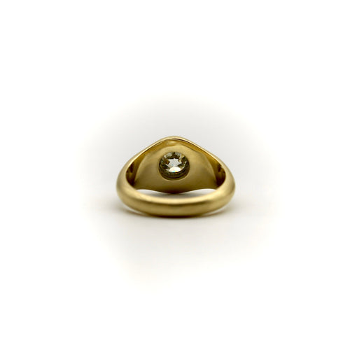 Bague Bague en or 18k avec diamant taille ancienne 0,78 ct 58 Facettes