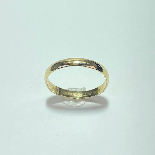 Bague 58.5 Bague alliance lisse en or jaune 18K 2,27 g 58 Facettes 250039