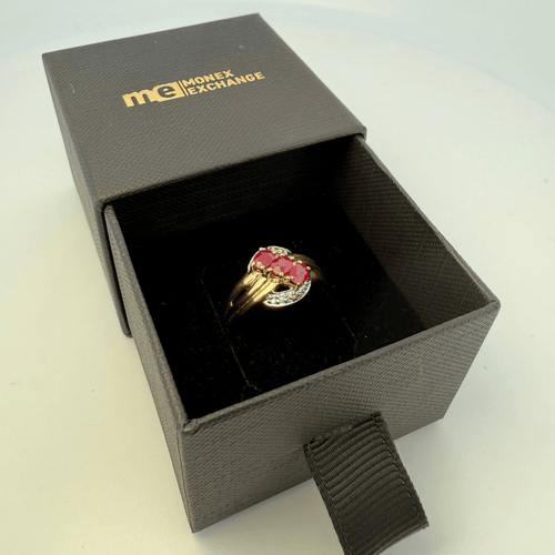 Bague 53 Bague 3 rubis en or jaune 18 carats 2,65 g 58 Facettes 250002