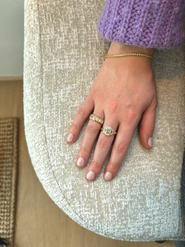 Bracelet Orangy - Bracelet tennis en or jaune 18k et diamants naturels 58 Facettes