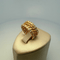 Bague 54.5 Bague pavée de pierres en or jaune 18 carats 4,9 g 58 Facettes 250070