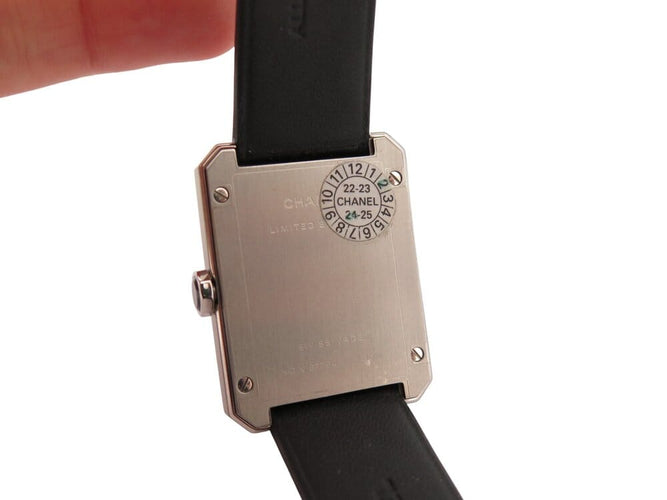 Montre CHANEL Boyfriend H6128 - Montre quartz en acier et bracelet alligator 58 Facettes 269060