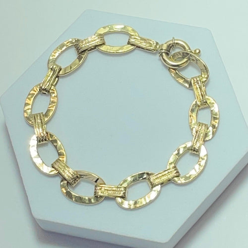Bracelet Bracelet à grosse maille en or jaune 18 carats 5,71 g 58 Facettes 250244