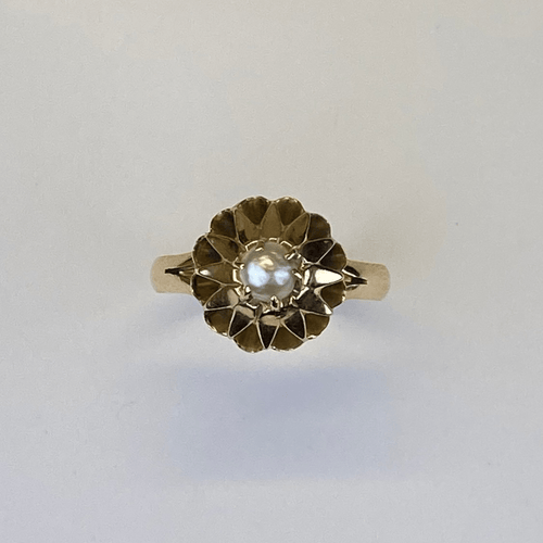 Bague 52 Bague fleur en or jaune 18K 3,08 g 58 Facettes 250283