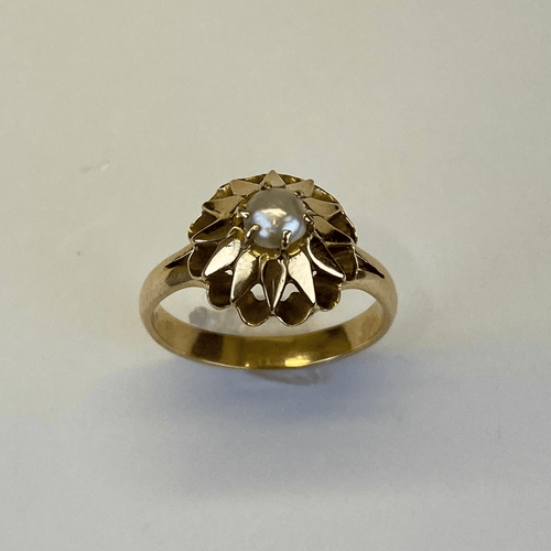Bague 52 Bague fleur en or jaune 18K 3,08 g 58 Facettes 250283