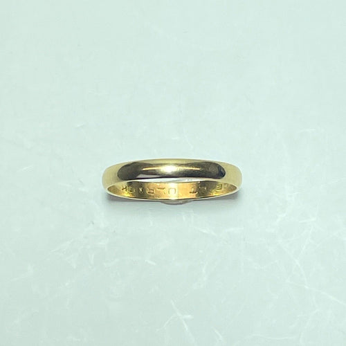 Bague 58.5 Bague alliance lisse en or jaune 18K 2,27 g 58 Facettes 250039