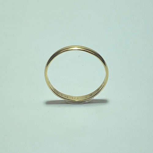 Bague 58.5 Bague alliance lisse en or jaune 18K 2,27 g 58 Facettes 250039