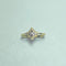 Bague 54 Bague motif losange en or jaune 18 carats et pierres foncées 58 Facettes 250115