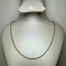 Collier Chaîne torsadée classique en or jaune 18 carats 3,32 g 58 Facettes 250026