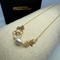 Collier Collier floral à perle en or jaune 18 carats 58 Facettes 250017