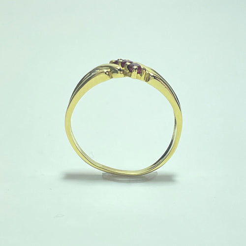 Bague 55 Bague rubis en or jaune 18 carats, taille 55 58 Facettes 250043