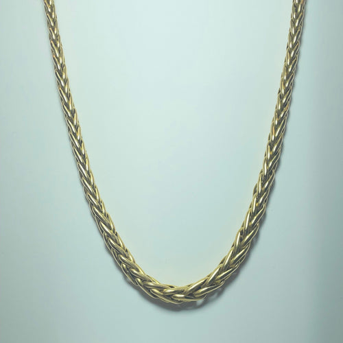 Collier Collier à maillons tressés en or jaune 18 carats 29,84 g 58 Facettes 250060