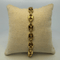 Ensemble collier et bracelet maille grain de café en or jaune 18K 58 Facettes 250061-62