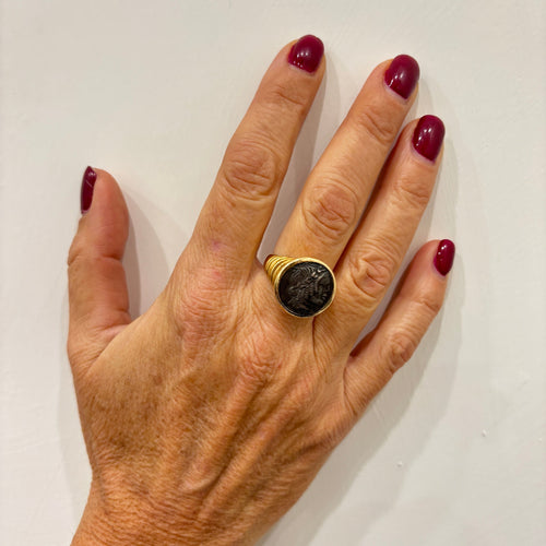 Bague Bulgari Monete - Bague en or avec pièce ancienne, années 1980 58 Facettes