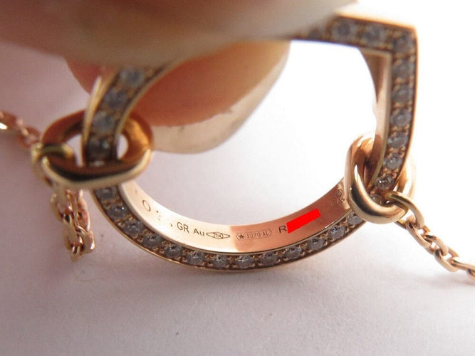Collier Repossi Antifer - Collier pendentif pavé de diamants en or rose 18K 58 Facettes 270174
