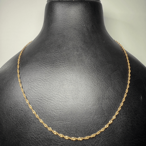 Collier Chaîne fine en or jaune 18 carats 1,84 g 58 Facettes 250096