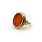 Bague Bague victorienne - Intaille cornaline Jules César en or 18 carats 58 Facettes