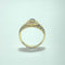 Bague 47 Bague jonc saphir ovale et diamants en or jaune 18K 58 Facettes 250335