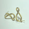 Boucles d'oreilles Infinity - Boucles d’oreilles en or jaune 14K 58 Facettes 250256